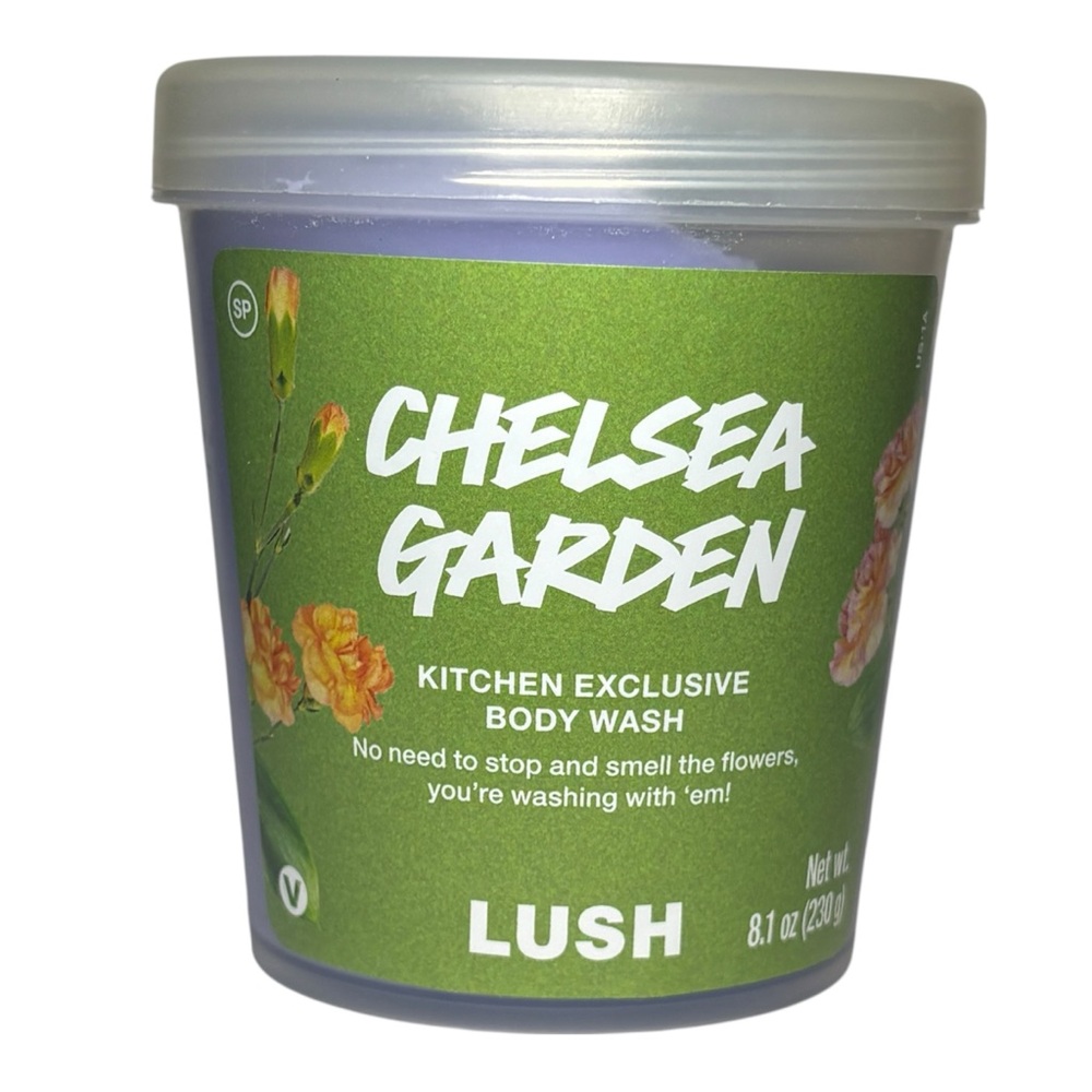 Lush Kitchen Chelsea Garden Limited Edition Body Wash Floral Herbal Scent NWT